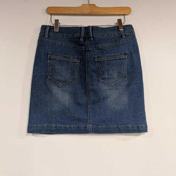 Camaieu Denim Jean Skirt Blue Size UK 8 Size US 4 - Picture 3 of 4